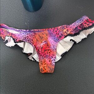 Colorful Ruffled Bikini Bottom
